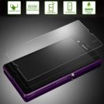  Temp-glass632036 Sony Xperia Z C6603 L36h Karcálló, ütésálló kijelzővédő üvegfólia, 9H tempered glass, törlőkendővel (Temp-glass632036)