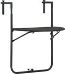 vidaXL Masă balcon suspendată maro 60x64x83, 5 cm plastic aspect ratan (47895)