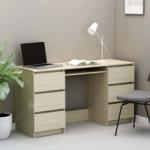 vidaXL Birou de scris, stejar Sonoma, 140 x 50 x 77 cm, PAL (800813)