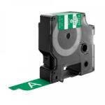 Compatibil Banda compatibila Dymo 1805420, 19mm x 5, 5m text alb / fundal verde, vinil (1805420)