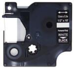 Compatibil Banda compatibila Dymo 1805435, 12mm x 5, 5m text alb / fundal negru, vinil (1805435)