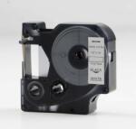 Compatibil Banda compatibila Dymo 18444, 12mm x 5, 5m text negru / fundal alb, vinil (18444)