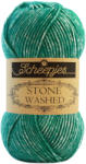 Scheepjes Stone Washed 825 Malachite - malahit zöld pamut keverék fonal