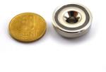 Magneo Smart Magnet neodim oală D 25 mm cu gaură și șanfren