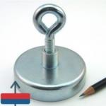 Magneo Smart Magnet neodim oală D 75 mm cârlig inelar - fishing / pescuit - subtire