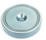 Magneo Smart Magnet neodim oală D 75 mm cu gaură și șanfren