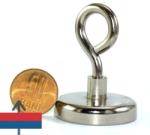 Magneo Smart Magnet neodim oală D 42 mm cu filet interior și cârlig inelar