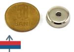 Magneo Smart Magnet neodim oală D 16 mm cu gaură și șanfren