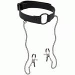 Fetish Submissive Пръстен за уста със щипки за гърди Fetish Submissive