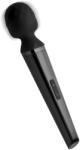 XR Brands Wand Essentials Diamond Head 11X Silicone Wand Massager Black Vibrator