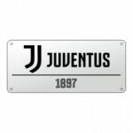  Juventus pléh tábla sign white (51832)