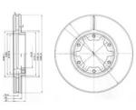 DELPHI Disc frana NISSAN PATROL GR V Wagon (Y61) (1997 - 2016) DELPHI BG3817