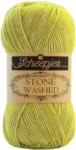Scheepjes Stone Washed 827 Peridot - sárgás-zöld pamut keverék fonal