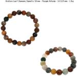  Bratara Cuart Shamanic Diametru 58 mm - Margele Rotunde - 10-10, 9 mm - 1 Buc