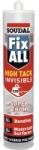 Soudal Adeziv universal SOUDAL Fix All High Tack Clear pentru construcții cu putere mare de lipire 290 ml transparent