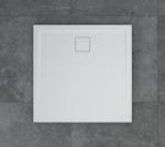 SanSwiss Cadita de dus SanSwiss Livada W20Q 90x90xH3, 5 cm marmura sintetica alba (W20Q09004)