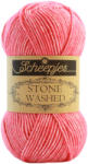 Scheepjes Stone Washed 835 Rhodochrosite - rózsaszín pamut keverék fonal