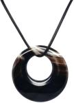  Pandantiv din Agata Sardonix Disc - 45 x 45 x 7 mm - 1 Buc