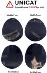  Pandantiv Agata Sardonix Druzy Picatura cu Gaura - 54-58 x 49-51 x 6-7 mm