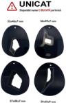  Pandantiv Agata Sardonix Druzy Picatura cu Gaura - 54-58 x 46-51 x 6-7 mm