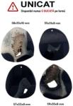  Pandantiv Agata Sardonix Druzy Picatura cu Gaura - 55-59 x 51-55 x 8-10 mm