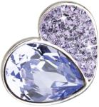 Swarovski elements argint pandantiv inimă cu cristale Swarovski elements 34161.3 violet