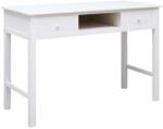 vidaXL Birou de scris, alb, 110 x 45 x 76 cm, lemn (284157) - vidaxl