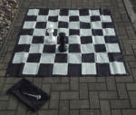 ECI Chessmaster kültéri sakktábla, nylon 168x168 cm (E332)