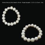  Bratara Perle de Cultura Diametru 54 mm - Margele Neregulate - 11-13 x 11-13 mm - 1 Buc