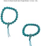  Bratara Tip Mala din Hawolit Colorat Margele Rotunde - 8 x 8 mm - 1 Buc