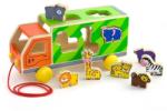 Viga Toys Formafelismerő játék- szafari kamion fából 3896 (3896)