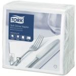 Tork fehér dinner szalvéta 3 rtg, 1/4 hajtogatású Fehér