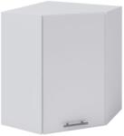 TEMPO KONDELA Felső sarokszekrény, fehér, jobbos, FABIANA W - 60N