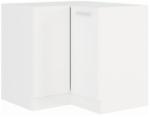TEMPO KONDELA Alsó sarokszekrény, fehér, SPLIT 89x89 DN 1F BB