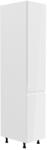 TEMPO KONDELA Élelmiszer szekrény, fehér/fehér extra magasfényű, jobbos, AURORA D40SP - kondela