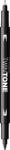 Tombow Dual Marker TwinTone 33 Black Tombow WS-PK33 (WS-PK33)