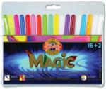 KOH-I-NOOR Carioci Magic 16+2 culori/set Koh-I-Noor K1612-16+2M (K1612-16+2M)