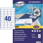 Avery Zweckform 48, 5*25, 4 mm-es Avery Zweckform A4 íves etikett címke, fehér színű (100 ív/doboz) (ELA002) - dunasp