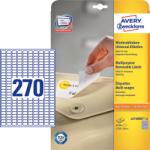 Avery Zweckform 17, 8*10 mm-es Avery Zweckform A4 íves etikett címke, fehér színű (25 ív/doboz) (L4730REV-25) - dunasp