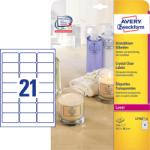 Avery Zweckform 63, 5*38, 1 mm-es Avery Zweckform A4 íves etikett címke, priehladná (číra), (25 ív/doboz) (L7782-25) - dunasp