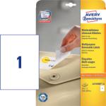 Avery Zweckform 210*297 mm-es Avery Zweckform A4 íves etikett címke, fehér színű (25 ív/doboz) (L4735REV-25) - dunasp