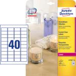 Avery Zweckform 45, 7*25, 4 mm-es Avery Zweckform A4 íves etikett címke, priehladná (číra), (25 ív/doboz) (L7781-25) - dunasp