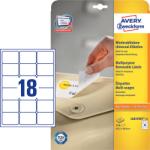 Avery Zweckform 63, 5*46, 6 mm-es Avery Zweckform A4 íves etikett címke, fehér színű (25 ív/doboz) (L6025REV-25) - dunasp