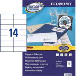 Avery Zweckform 105*42, 3 mm-es Avery Zweckform A4 íves etikett címke, fehér színű (100 ív/doboz) (ELA038) - dunasp