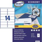 Avery Zweckform 99, 1*38, 1 mm-es Avery Zweckform A4 íves etikett címke, fehér színű (100 ív/doboz) (ELA042) - dunasp