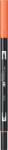 Tombow Marker caligrafic 2 in 1, ABT Dual Brush Pen, scarlet Tombow ABT-925 (ABT-925)