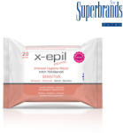 X-Epil Intimo Intim törlőkendő - sensitive 20db (XE9311)
