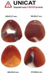  Pandantiv Carneol Druzy Picatura cu Gaura -57-60 x 55-57 x 5-7 mm