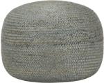 vidaXL Taburet lucrat manual, verde olive, 45x30 cm, iută (248083) Canapea