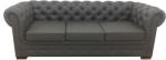MobAmbient Canapea extensibilă 3 locuri, GRI - model CHESTERFIELD Canapea